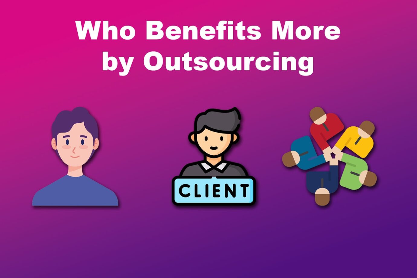 Who Benefits More by Outsourcing