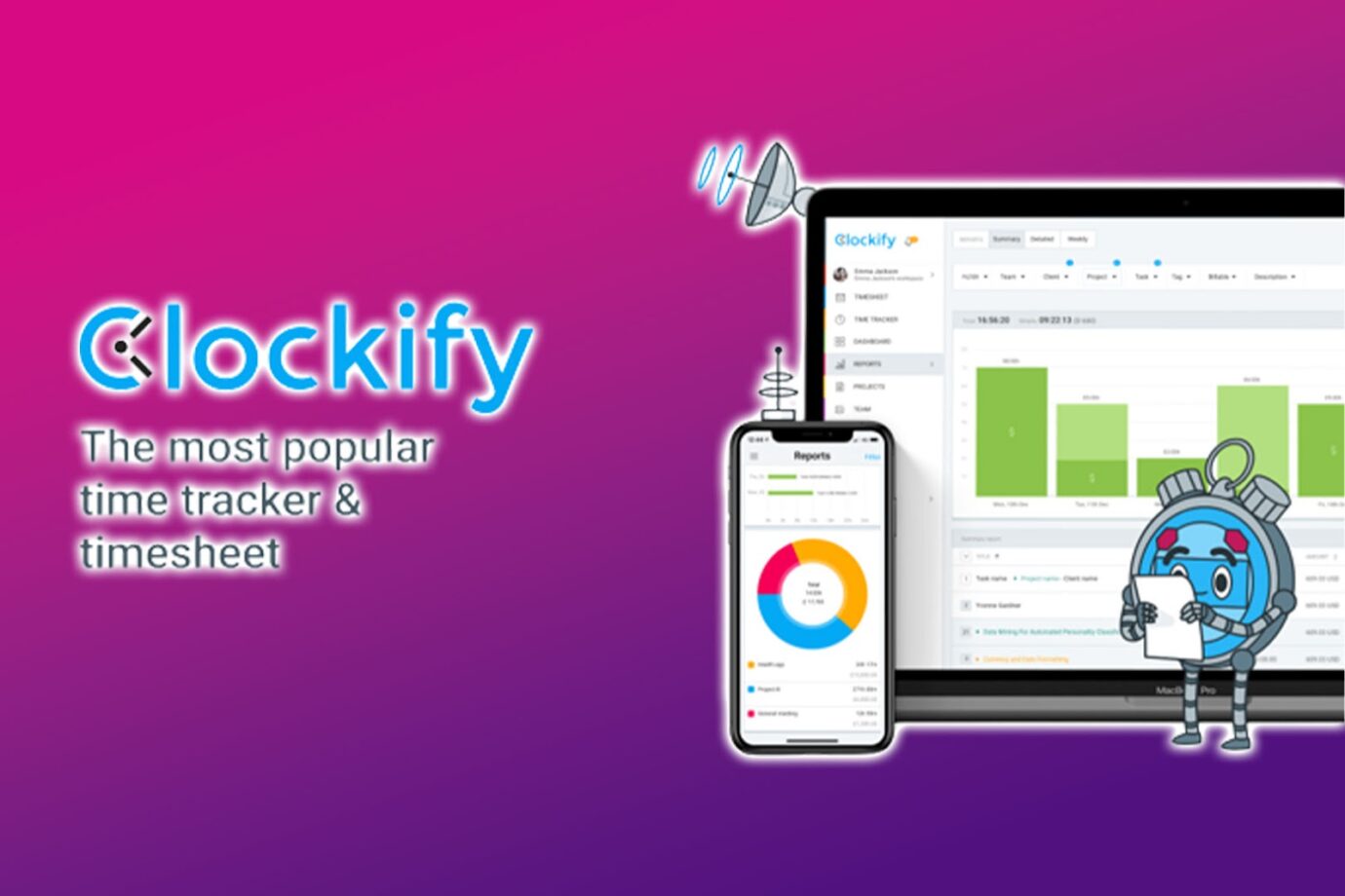 Clockify Time Tracking Software for Virtual Assistants