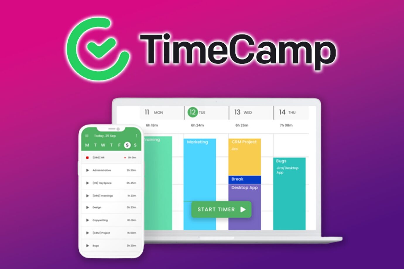 TimeCamp Time Tracking Software for Virtual Assistants