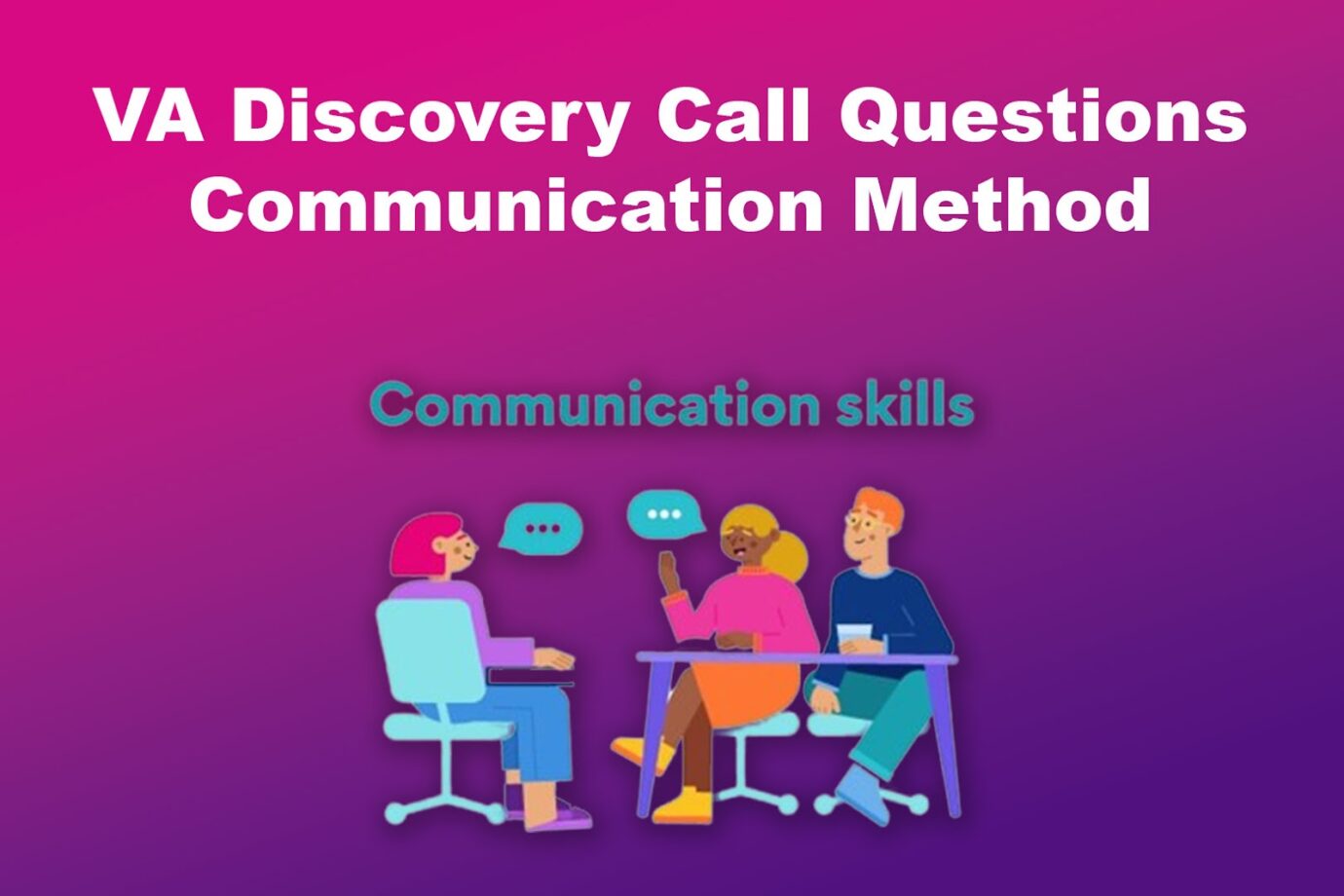 VA Discovery Call Questions Communication Method