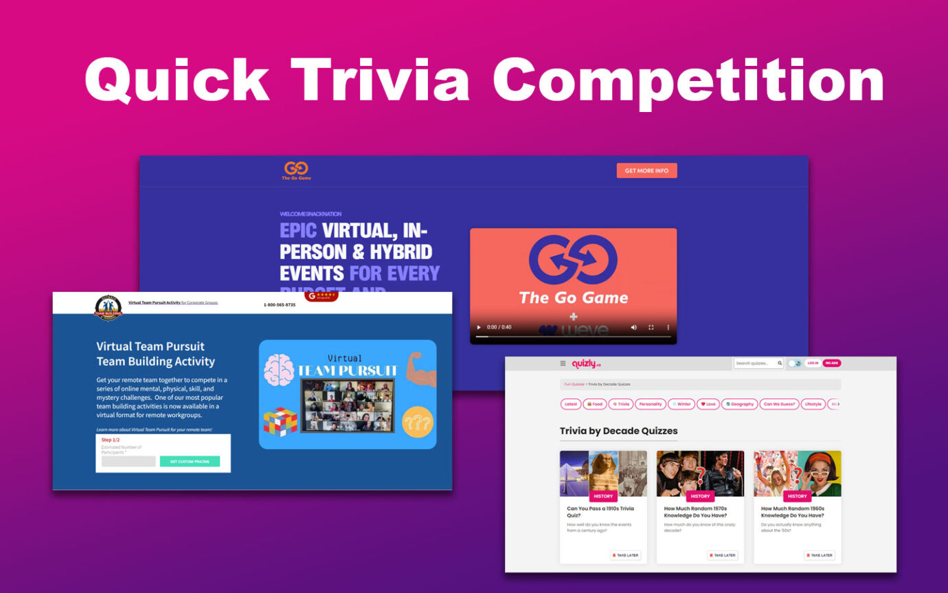 5-Minute Quick Trivia Competition for Meetings