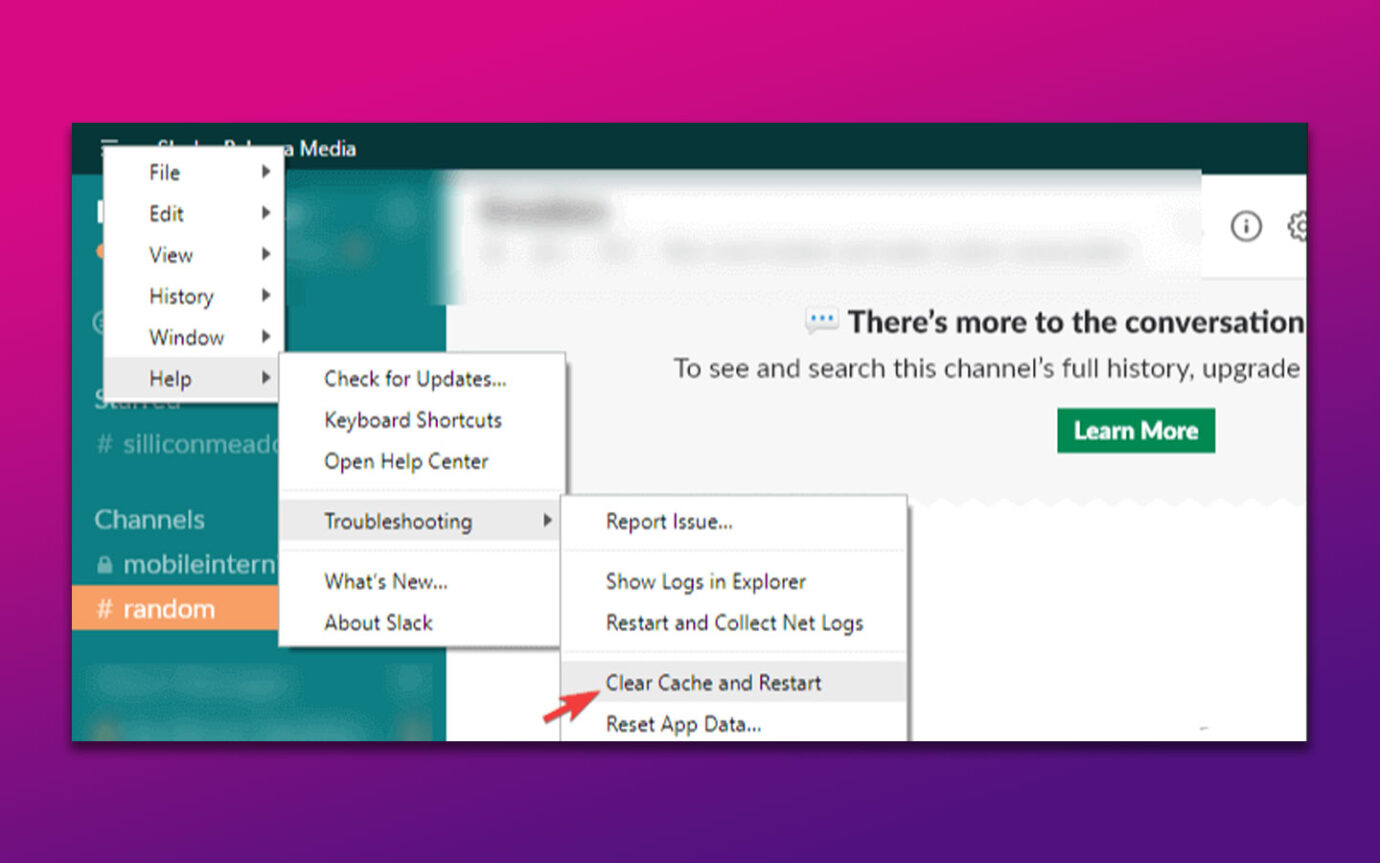 How To Clear Cache On Slack