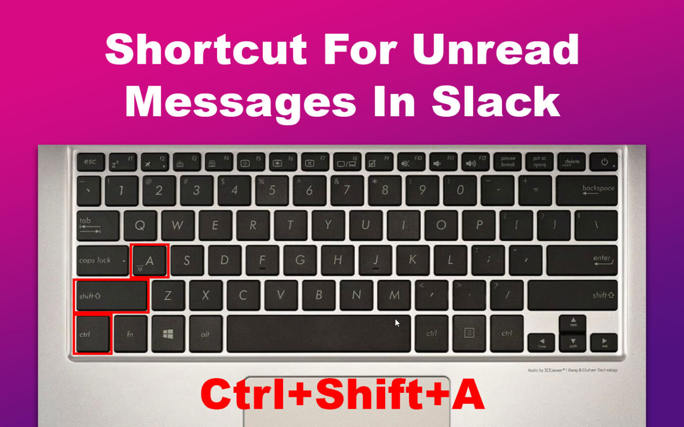 Shortcut For Unread Messages In Slack