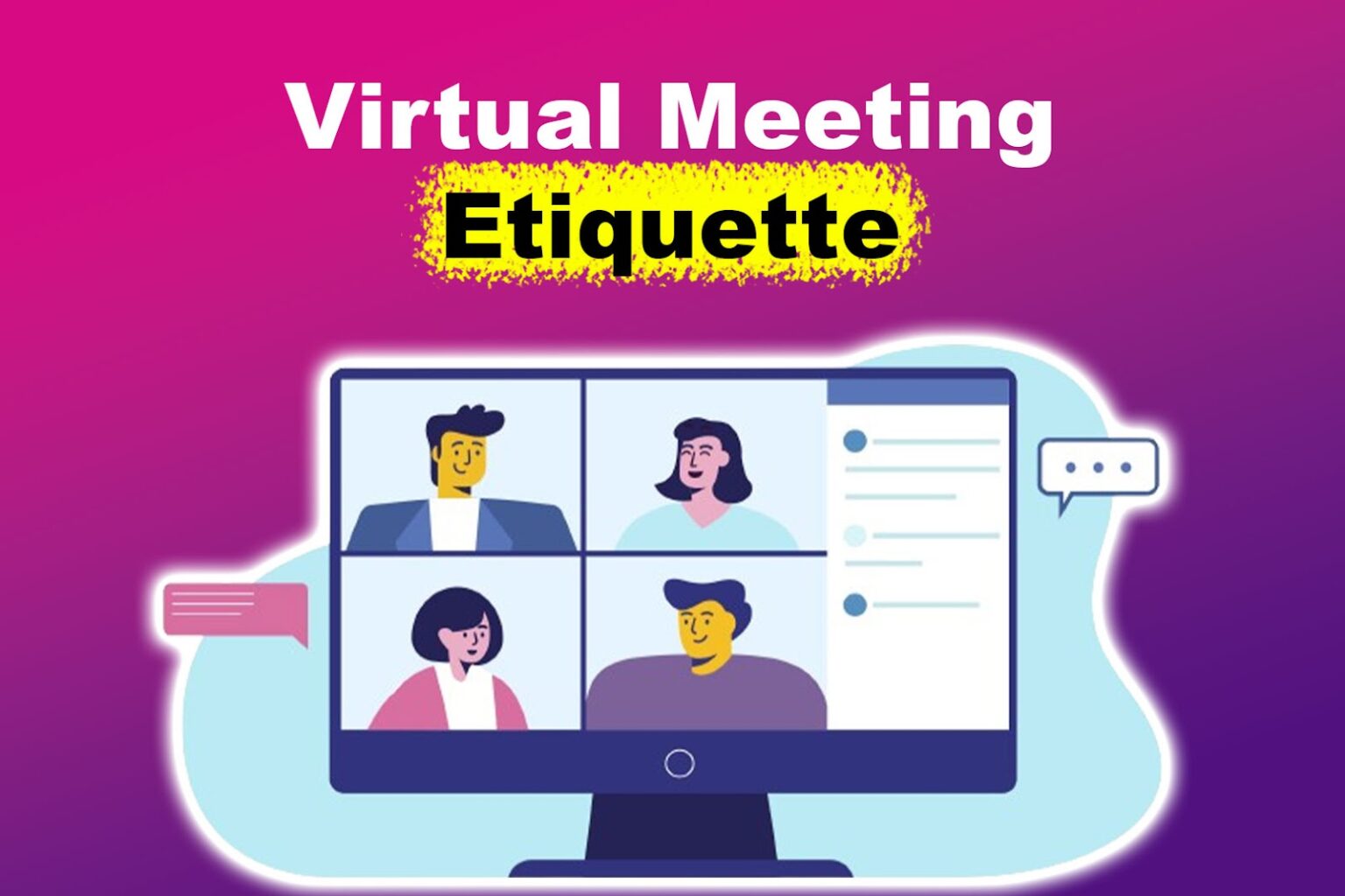 Must-Apply Etiquette for Virtual Meetings [To Be Professional] - Portfolink