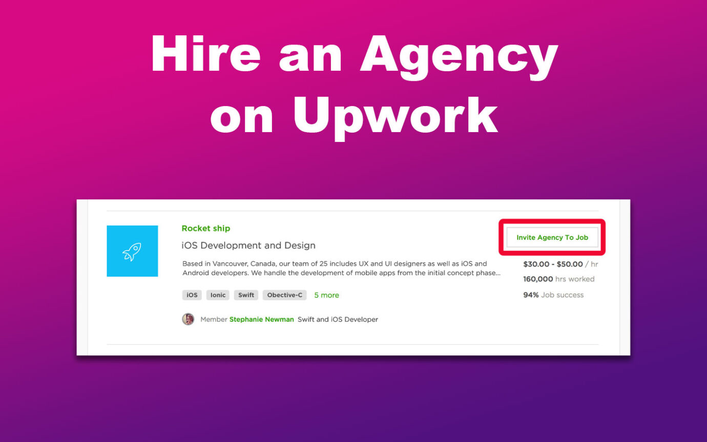 Hire an Agency on Upwork