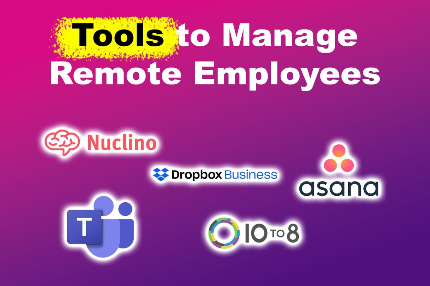 Tools to Manage Remote Employees