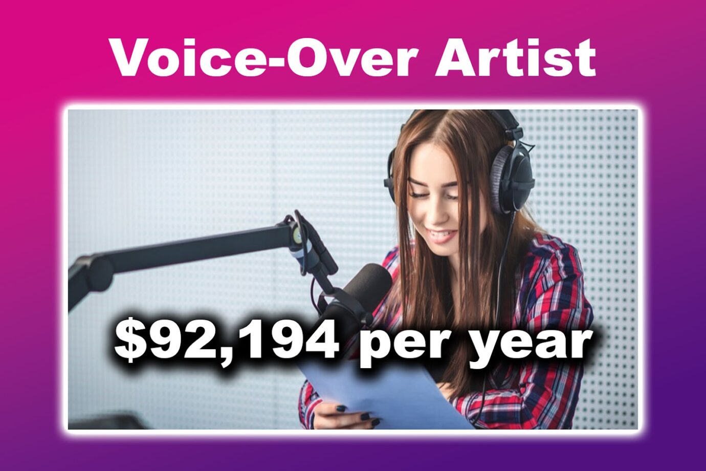 Well Paying Remote Job - Voice-Over Artist