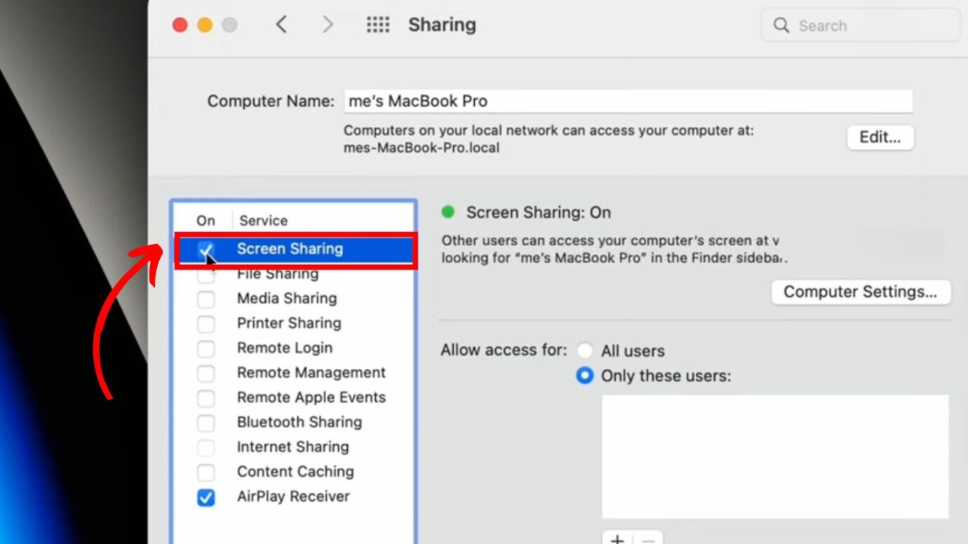 How to Enable Sharing On Mac