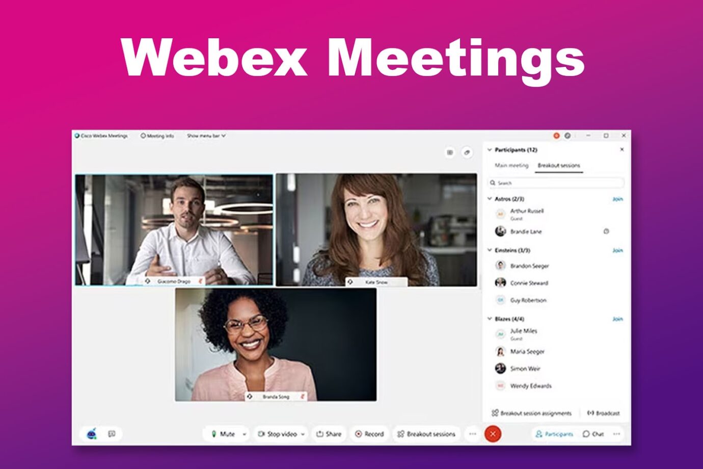 Webex Meetings Best TeamViewer Alternative