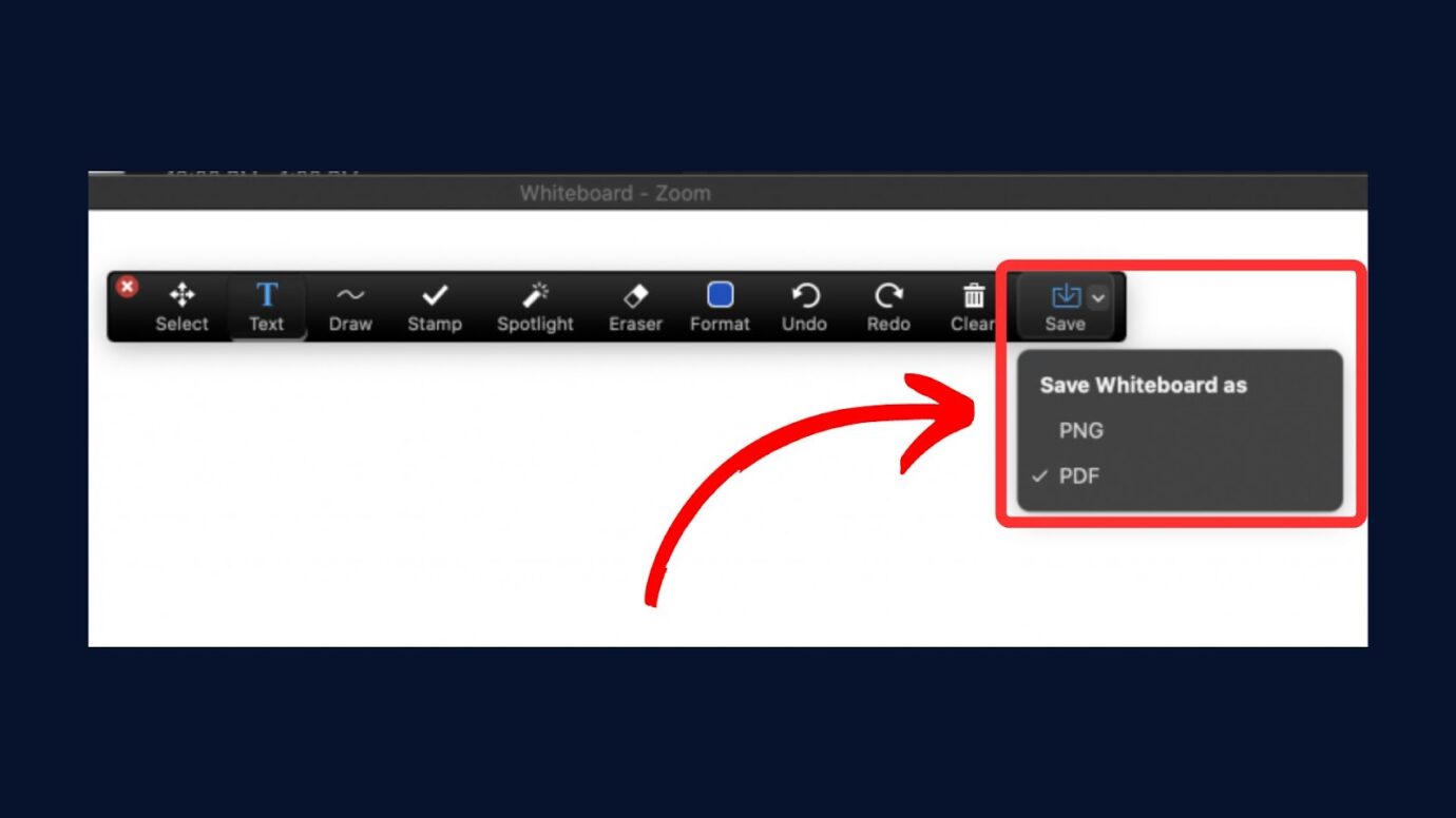 Save and Reuse Whiteboard in Zoom