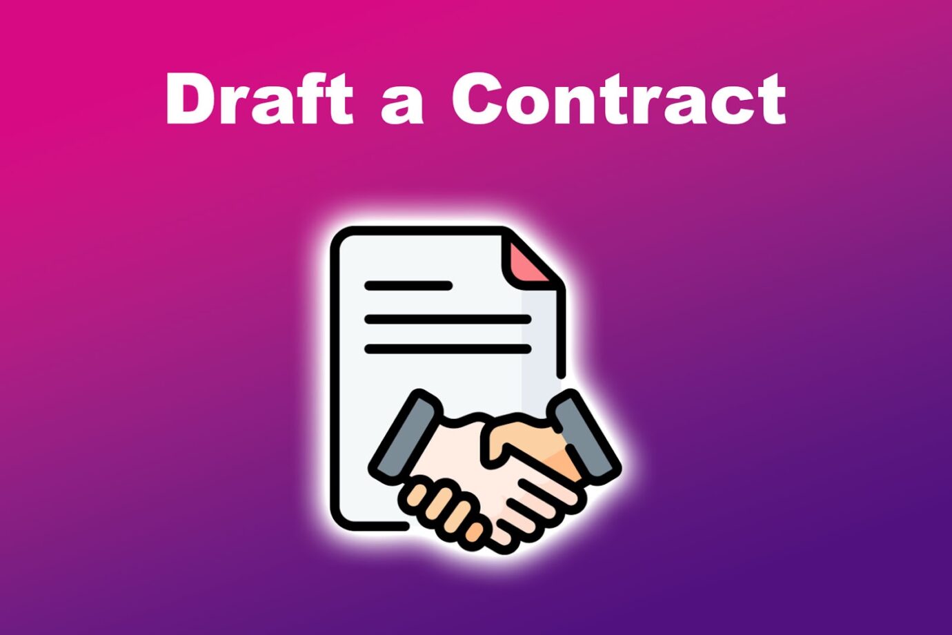 Outsource Blog Writing - Draft a Contract