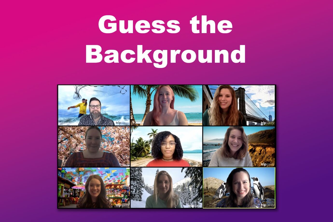 Remote Team-Building Activities - Guess the Background